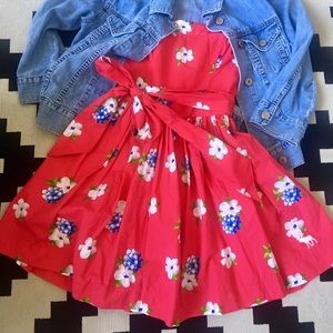 Abercrombie & Fitch Red Floral Mini Dress XS